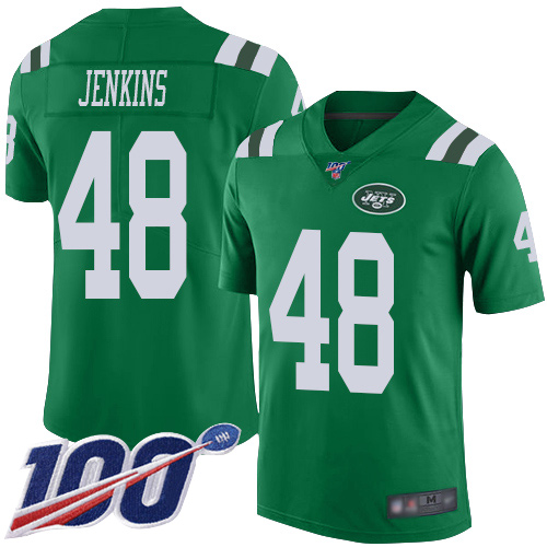 New York Jets Limited Green Youth Jordan Jenkins Jersey NFL Football #48 100th Season Rush Vapor Untouchable